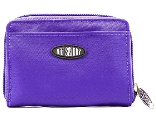 Big Skinny Polka Accordion Card Case Wallet Purple 10.8 cm (4.25 x 2.56 Inch) | Holds Up to 30 Cards thumbnail 1