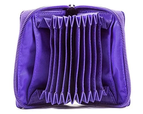 Big Skinny Polka Accordion Card Case Wallet Purple 10.8 cm (4.25 x 2.56 Inch) | Holds Up to 30 Cards thumbnail 7