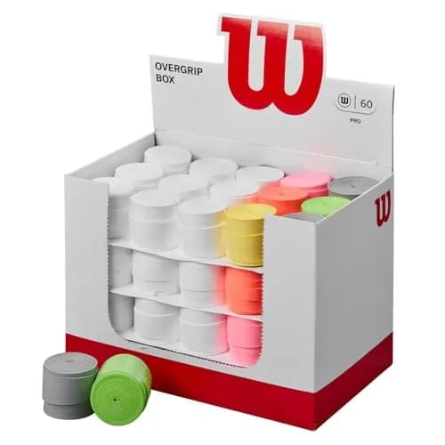 WILSON Sensation Pro Tennis Racquet Over Grip, Black | 3 Grips — Orange