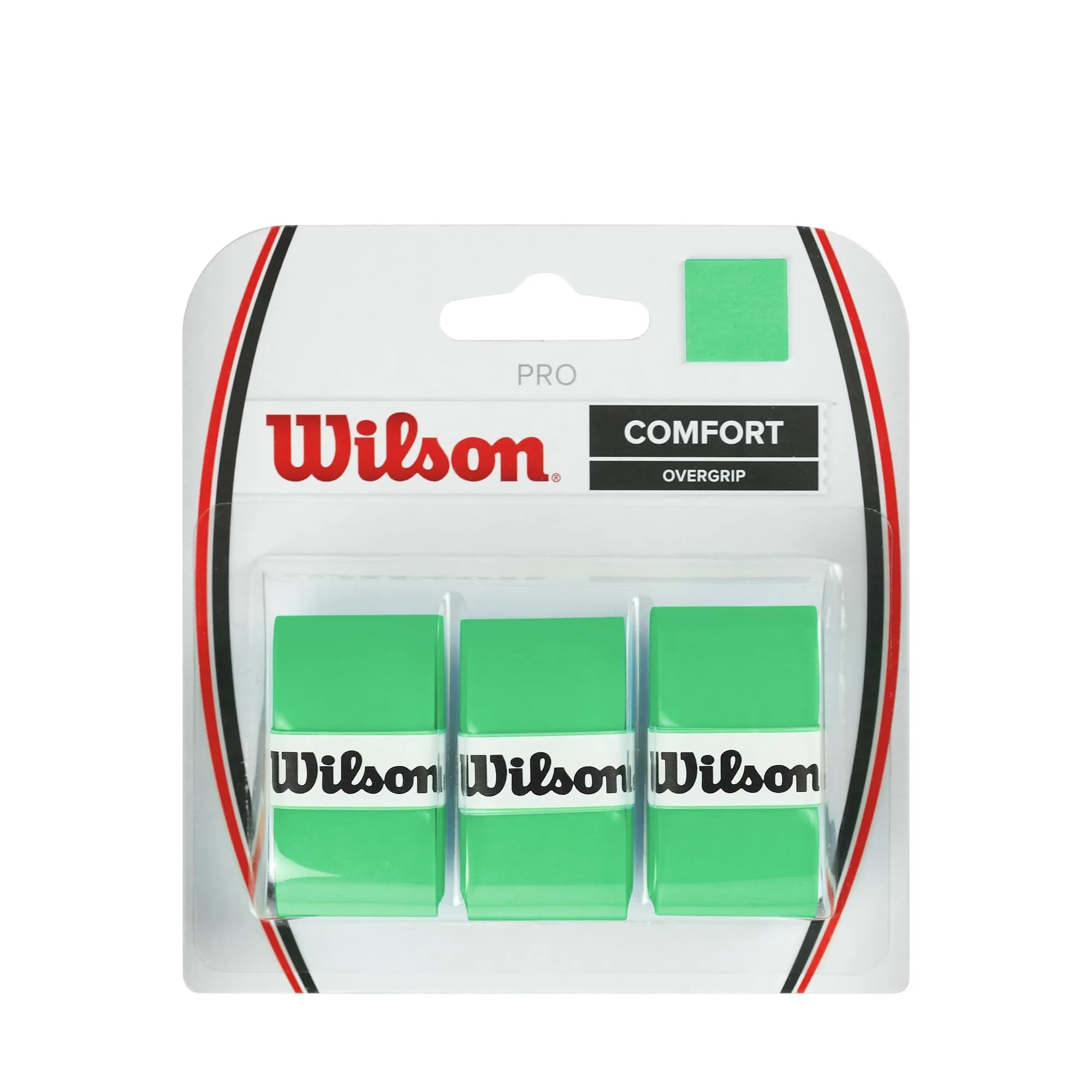 WILSON Sensation Pro Tennis Racquet Over Grip, Black | 3 Grips — Green