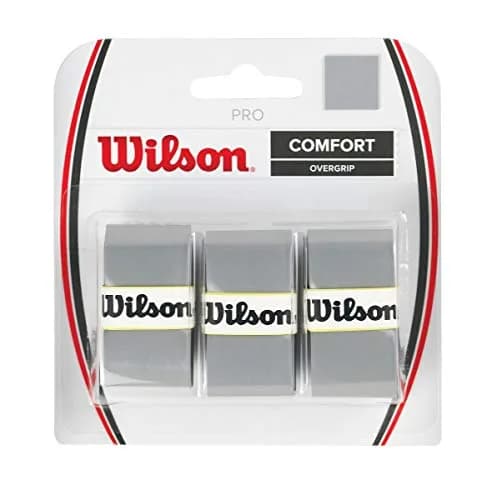 WILSON Pro Tennis Racquet Over Grip Silver 10cm (3.94in) | Used by Top Players for Perfect Feel thumbnail 1