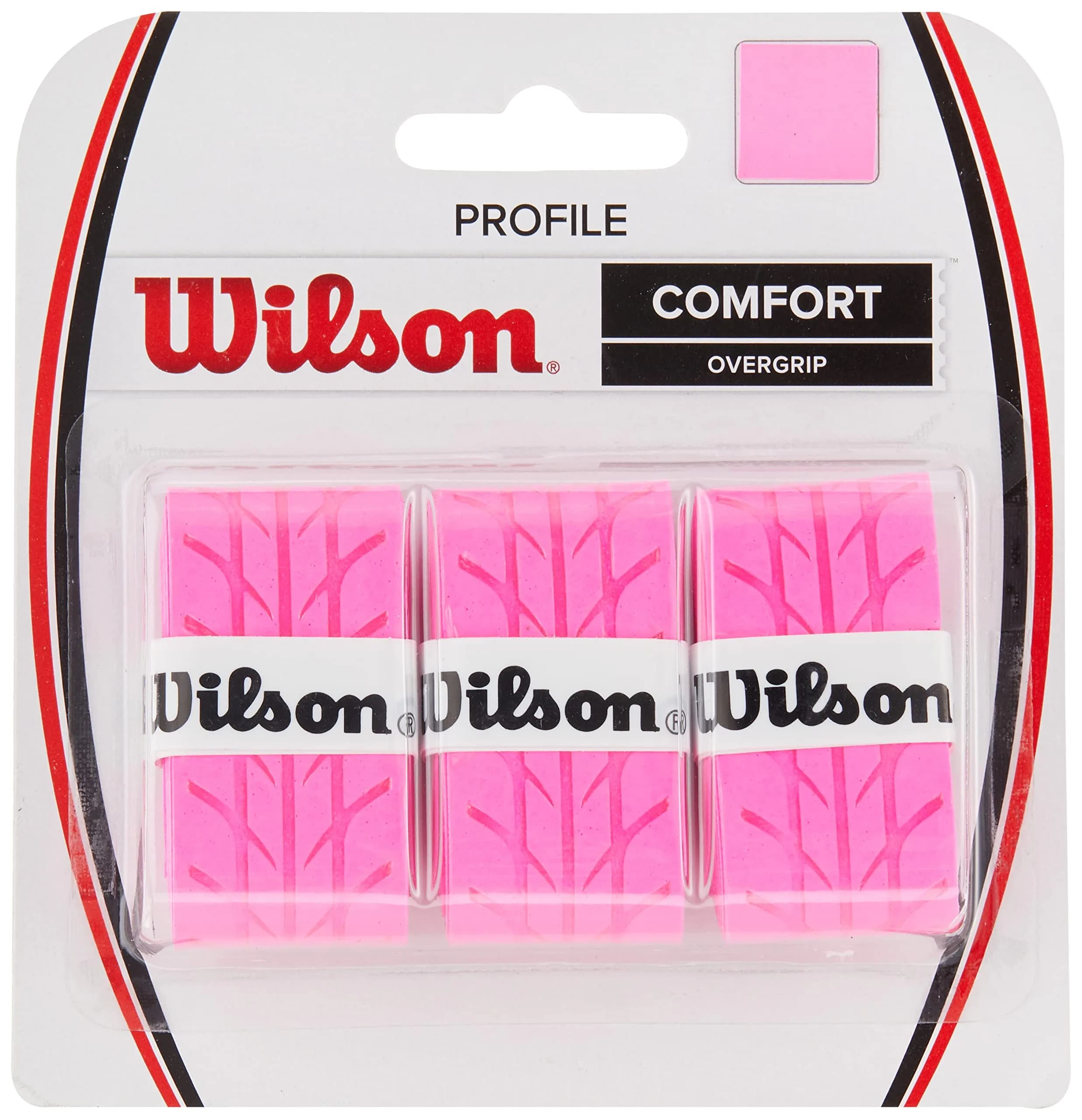 WILSON Sensation Pro Tennis Racquet Over Grip - Pink | 3 Grips - main product image