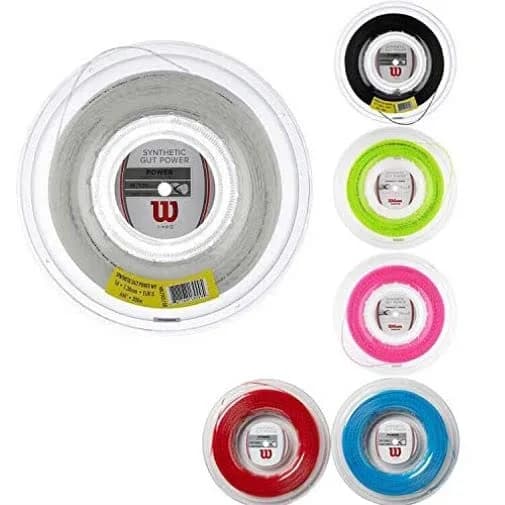 Wilson Synthetic Gut Power 16 Tennis String 660ft Reel | Solid Core, Responsive Energy, Suitable for All Styles thumbnail 2