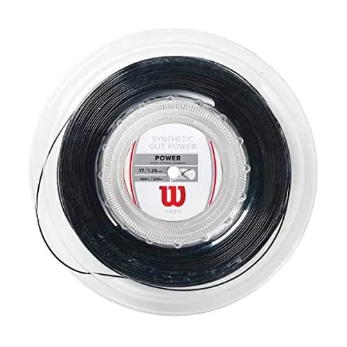 WILSON Synthetic Gut Power Tennis String Reel 200m (660 ft) Black | Responsive Energy Return for All Playing Styles thumbnail 2