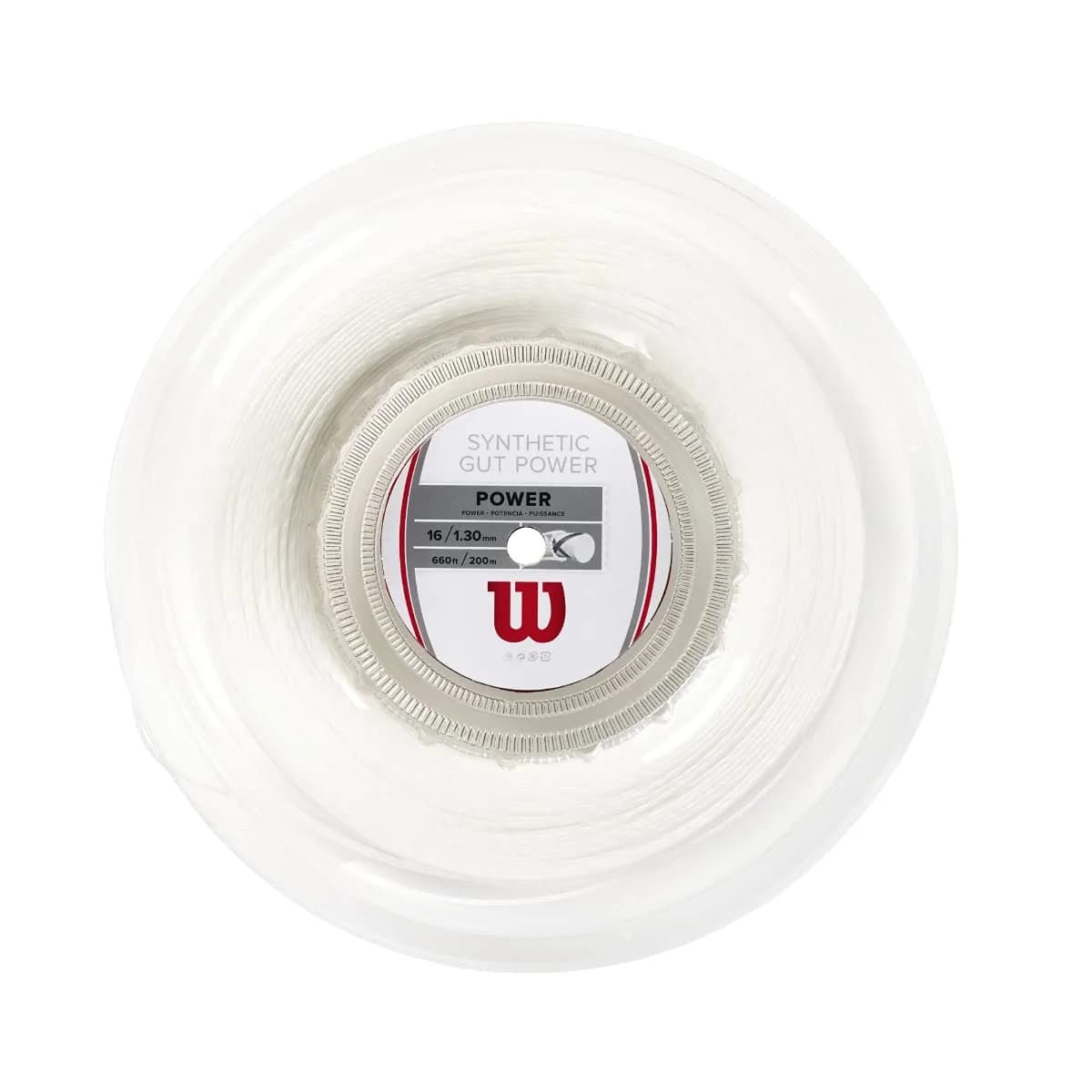 Wilson Synthetic Gut Power 16 Tennis String 660ft Reel | Responsive, Durable & Classic