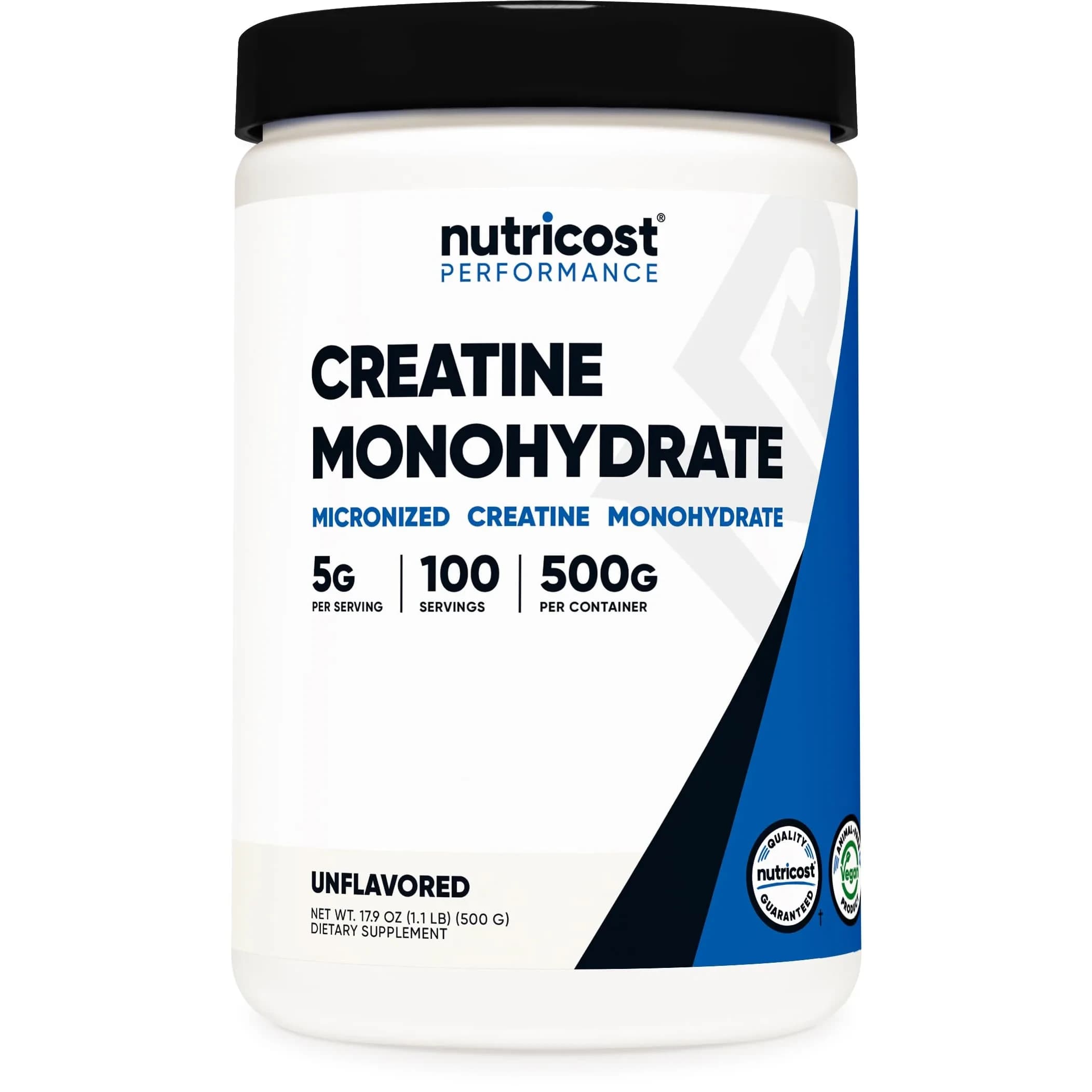 Nutricost Creatine Monohydrate Micronized Powder 500g (17.6 oz) | Supports Strength and Endurance
