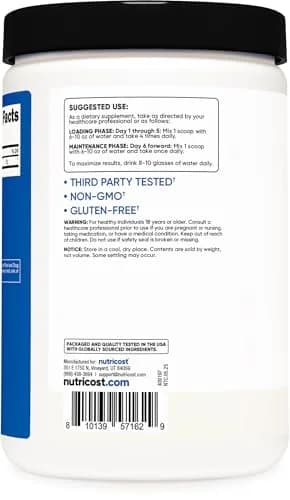 Nutricost Creatine Monohydrate Micronized Powder 500g (17.6 oz) | Supports Strength and Endurance thumbnail 4