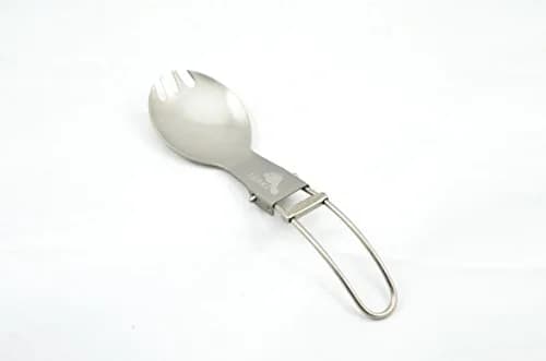 TOAKS Titanium Folding Spork | Lightweight Camping Flatware with Locking Handle (165mm unfolded) thumbnail 1