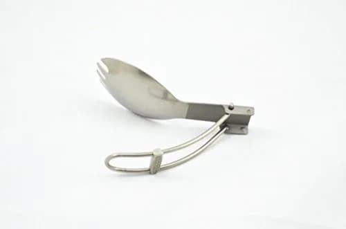 TOAKS Titanium Folding Spork | Lightweight Camping Flatware with Locking Handle (165mm unfolded) thumbnail 4