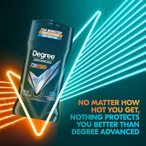 Degree Men Cool Rush Antiperspirant Deodorant Stick 2.7 oz (80 ml) | 72-Hour Sweat & Odor Protection thumbnail 4