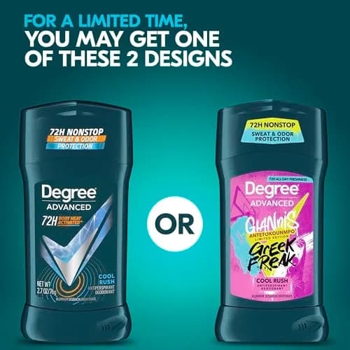 Degree Men Cool Rush Antiperspirant Deodorant Stick 2.7 oz (80 ml) | 72-Hour Sweat & Odor Protection thumbnail 2