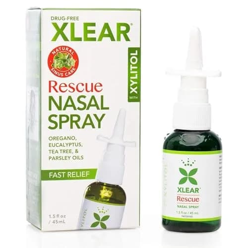 Xlear Rescue Natural Nasal Spray with Xylitol 1.5 fl oz | Sinus Relief & Moisturizer thumbnail 1