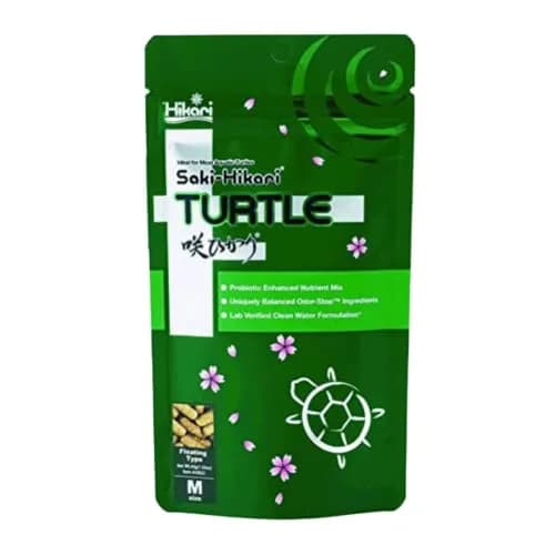 Hikari Saki Turtle Food Seafood Flavor Pellets 567 g (20 oz) | Probiotic-Enhanced Waste Decomposition — 1.25 Pound