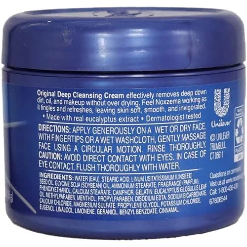 Noxzema Original Deep Cleansing Cream 2 Oz (Pack of 6) | Dermatologist Tested for All Skin Types thumbnail 4