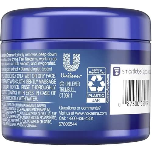 Noxzema Original Deep Cleansing Cream 2 Oz (Pack of 6) | Dermatologist Tested for All Skin Types thumbnail 3