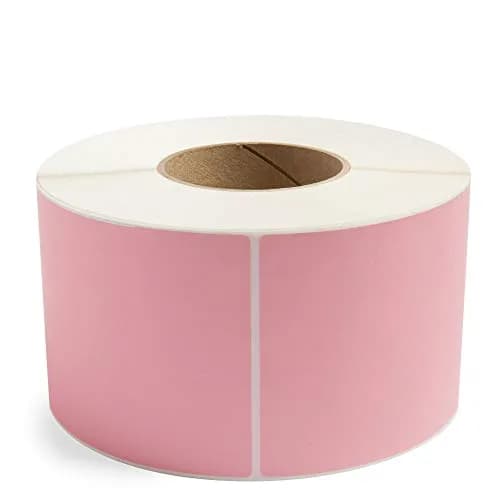 Smith Corona 4x6 Pink Thermal Transfer Labels 1000 Labels/Roll | Industrial Printer Compatible thumbnail 1