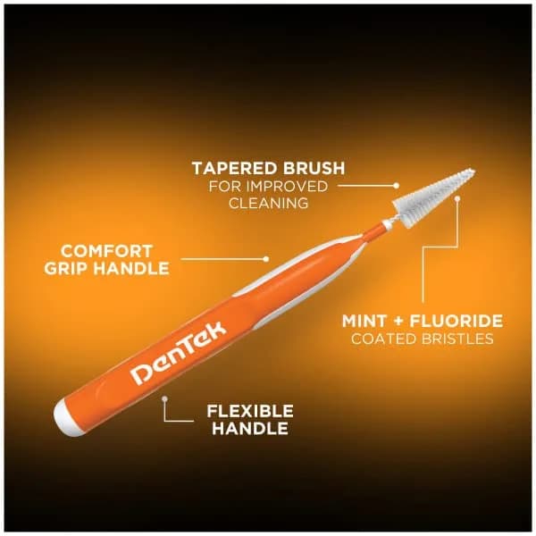 DenTek Easy Brush Interdental Cleaners 16 Count (Pack of 3) | Plaque Control & Oral Hygiene thumbnail 6