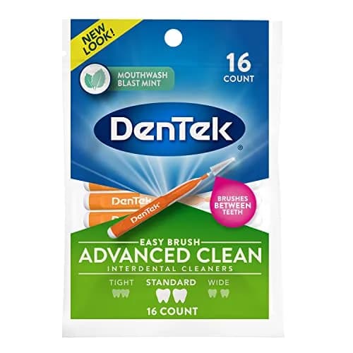 DenTek Easy Brush Interdental Cleaners 16 Count (Pack of 3) | Plaque Control & Oral Hygiene thumbnail 2