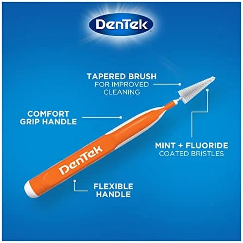 DenTek Easy Brush Interdental Cleaners 16 Count (Pack of 3) | Plaque Control & Oral Hygiene thumbnail 3
