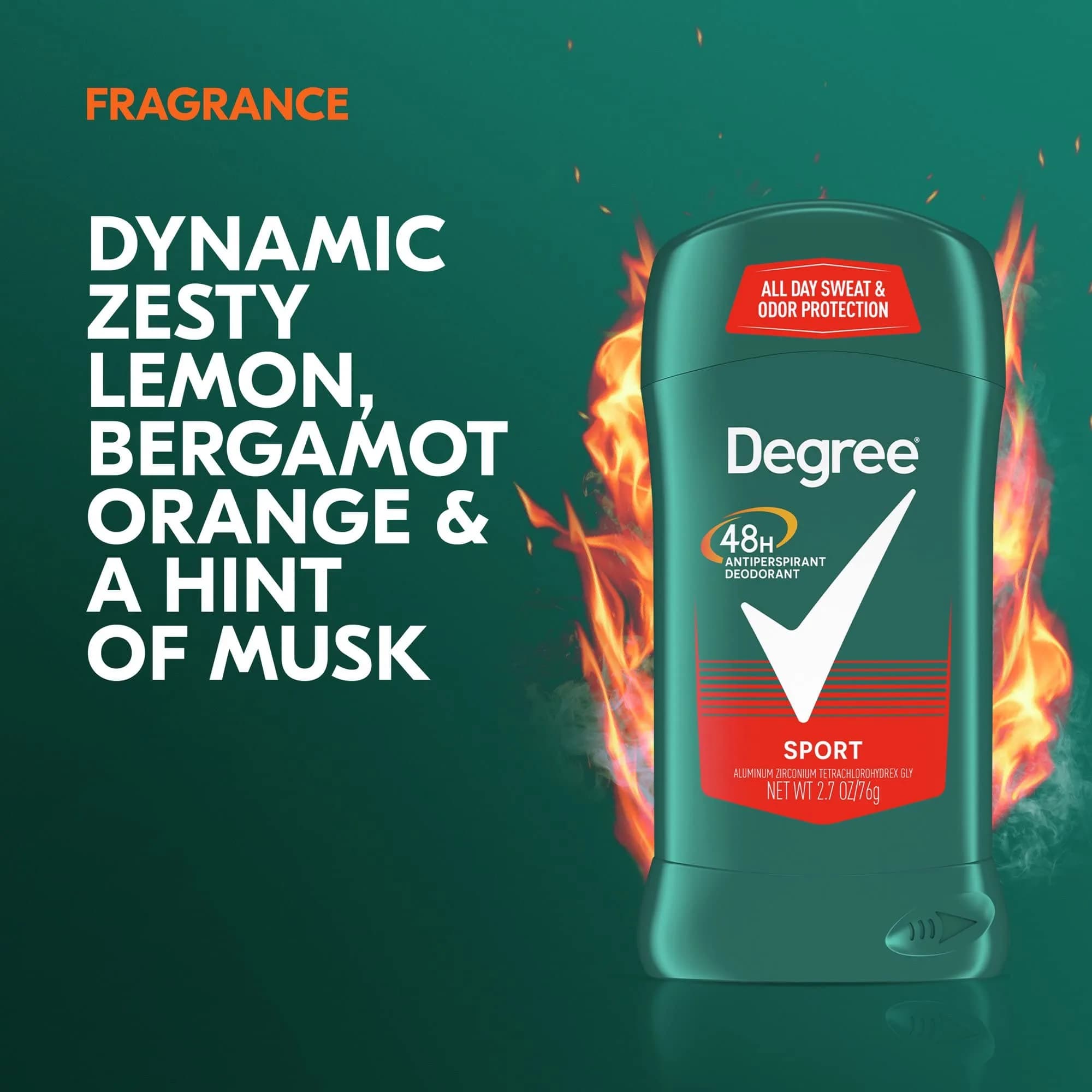 Degree Men's Sport Antiperspirant Deodorant, 2.7 oz, 3 Pack - view 2