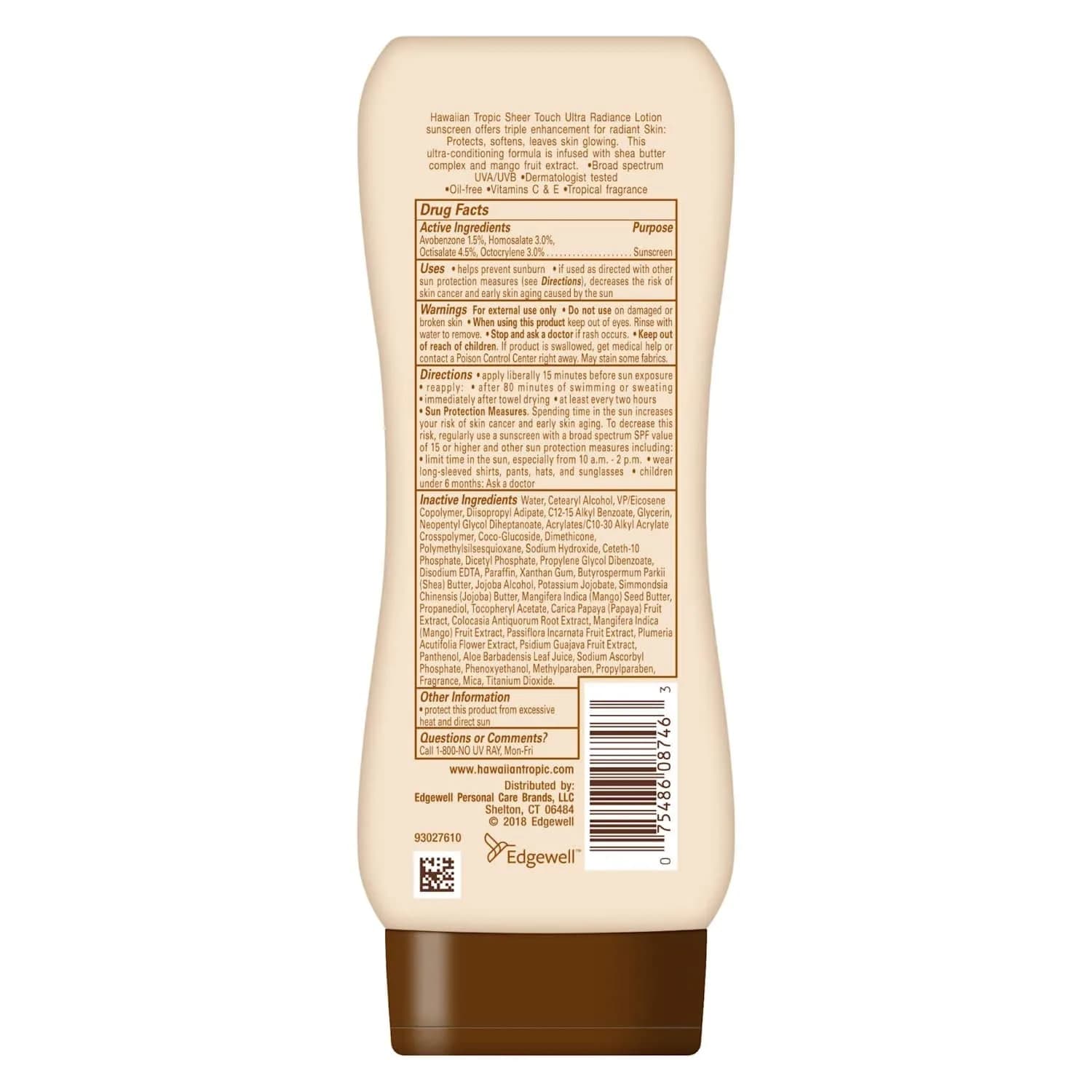 Hawaiian Tropic Sheer Touch SPF 15 Lotion 24 Fl Oz (710ml) | Broad Spectrum UVA/UVB Protection - view 2