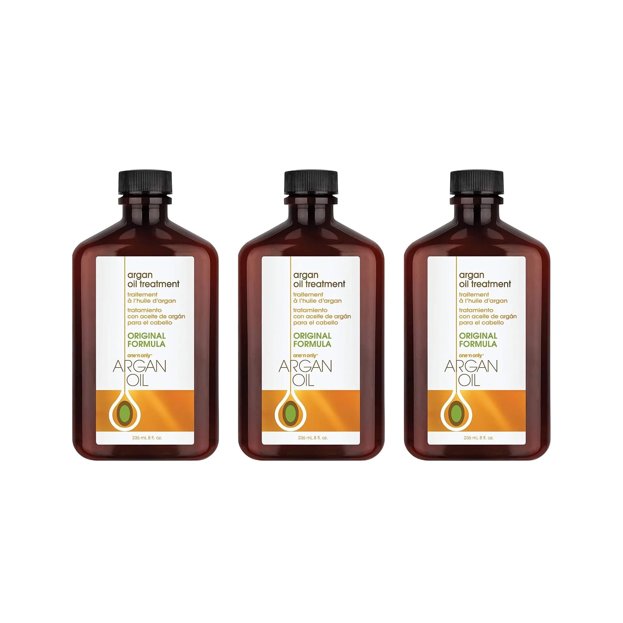 One 'N Only Argan Oil Hair Treatment 236ml (8 Fl Oz) | Lightweight Hydrating Oil for Shine, Heat Protection & Frizz Control - main product image