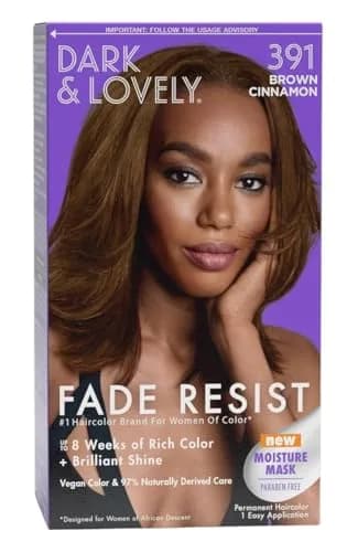 Dark & Lovely Color #391 Brown Cinnamon 1 Count (Pack of 3) | High Reflective Color & Shine thumbnail 1