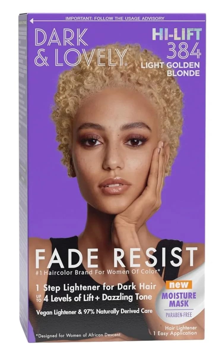 Dark and Lovely Color #384 Light Golden Blonde 1.4 Pound (Pack of 3) | High Reflective Color & Shine — Pack of 3