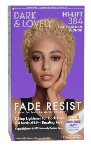 Dark and Lovely Color #384 Light Golden Blonde 1.4 Pound (Pack of 3) | High Reflective Color & Shine thumbnail 1