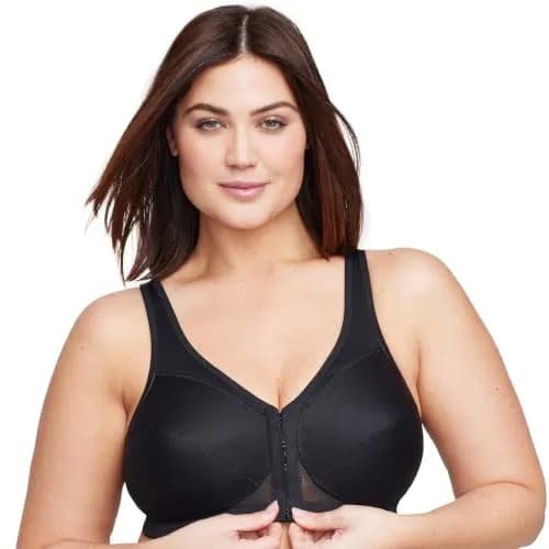 Glamorise Plus Size MagicLift Posture Support Bra 44DD | Wirefree, Front Closure, Posture Back thumbnail 7