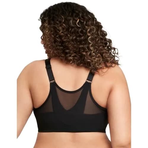 Glamorise Plus Size MagicLift Posture Support Bra 44DD | Wirefree, Front Closure, Posture Back thumbnail 9