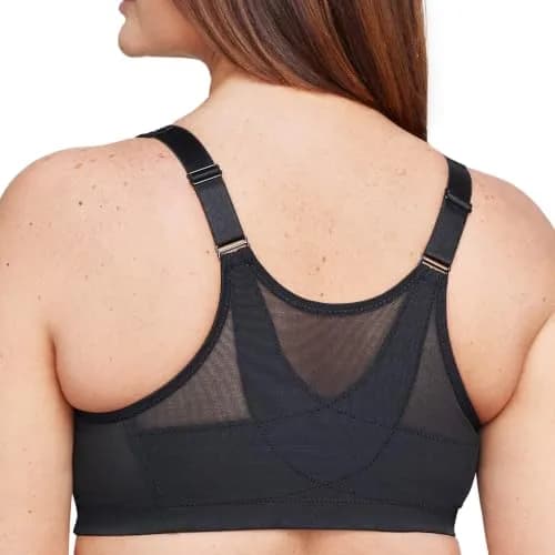 Glamorise Plus Size MagicLift Posture Support Bra 44DD | Wirefree, Front Closure, Posture Back thumbnail 2