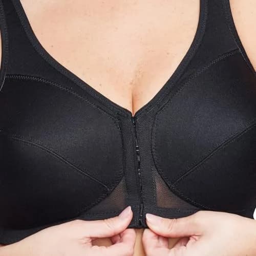 Glamorise Plus Size MagicLift Posture Support Bra 44DD | Wirefree, Front Closure, Posture Back thumbnail 3