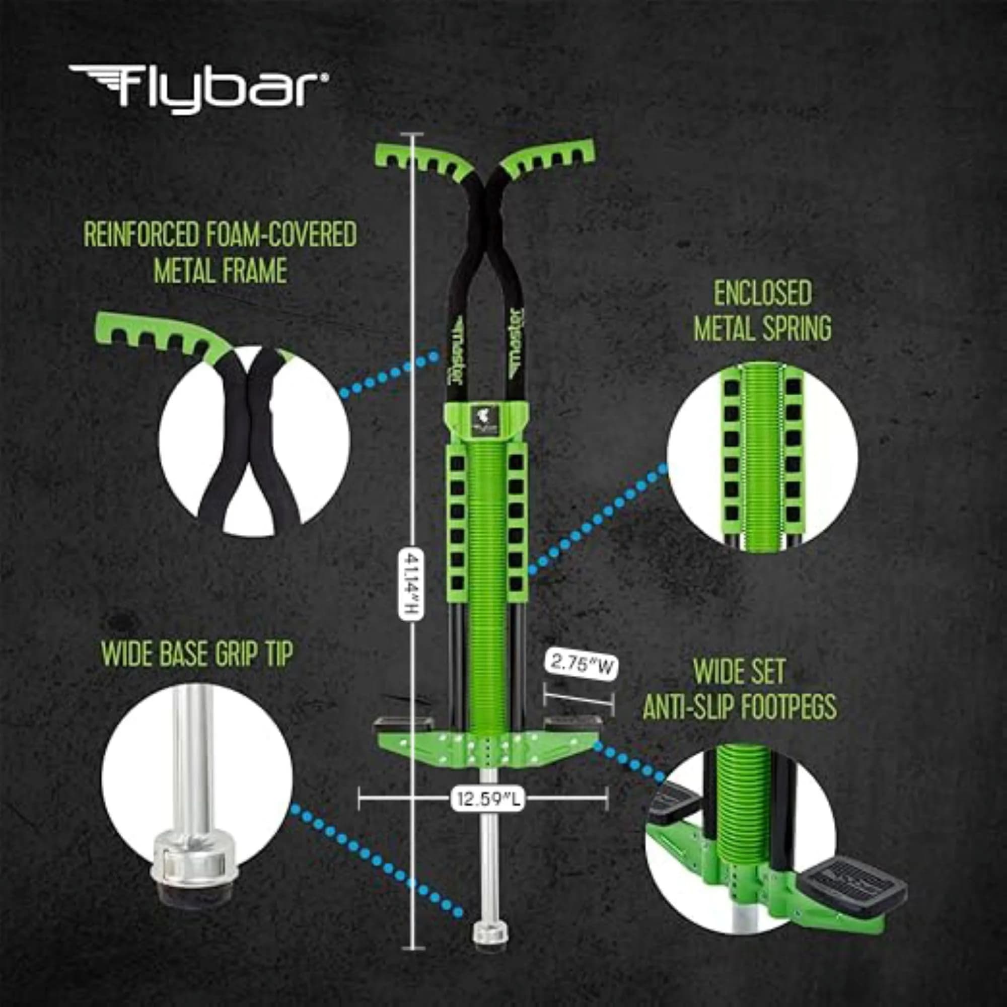 Flybar Master Pogo Stick for Kids Ages 9+, 80–160 lbs (36–73 kg) | ASTM-Tested for Active Exercise - view 5