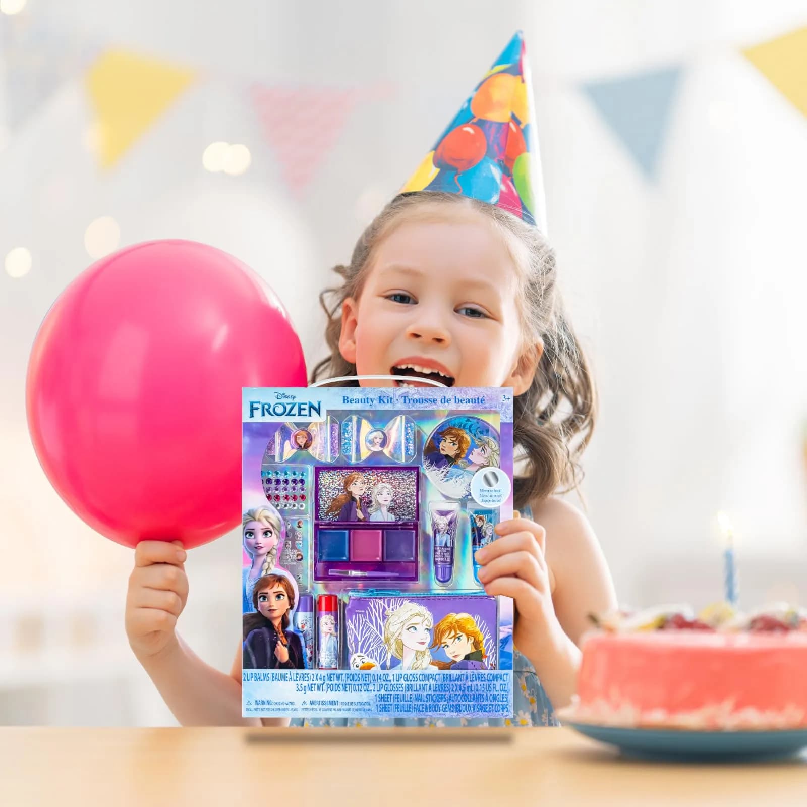 Townley Girl Disney Frozen Makeup Set with Purse, Lip Gloss & Hair Accessories, Ages 3+ | 29-Piece Sparkly Beauty Kit - view 7