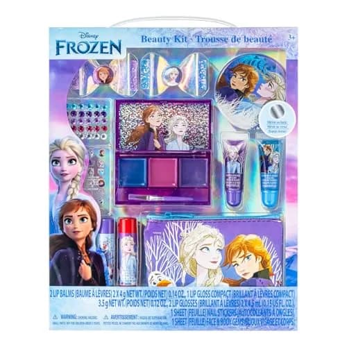 Townley Girl Disney Frozen Makeup Set with Purse, Lip Gloss & Hair Accessories, Ages 3+ | 29-Piece Sparkly Beauty Kit thumbnail 1