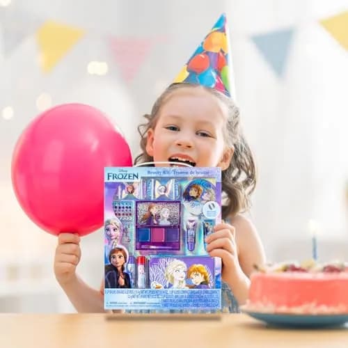 Townley Girl Disney Frozen Makeup Set with Purse, Lip Gloss & Hair Accessories, Ages 3+ | 29-Piece Sparkly Beauty Kit thumbnail 7