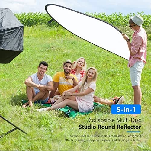 NEEWER 59"x79"/150x200cm Light Reflectors for Photography, Portable 5 in 1 thumbnail 5