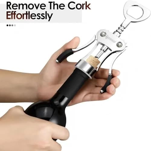 IPOW Wine Bottle Opener, Zinc Alloy Corkscrew, Effortless Cork Removal | Built for Durability & Ease thumbnail 8