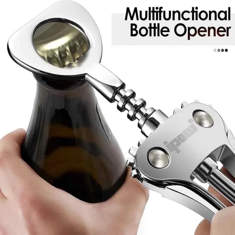 IPOW Wine Bottle Opener, Zinc Alloy Corkscrew, Effortless Cork Removal | Built for Durability & Ease thumbnail 2