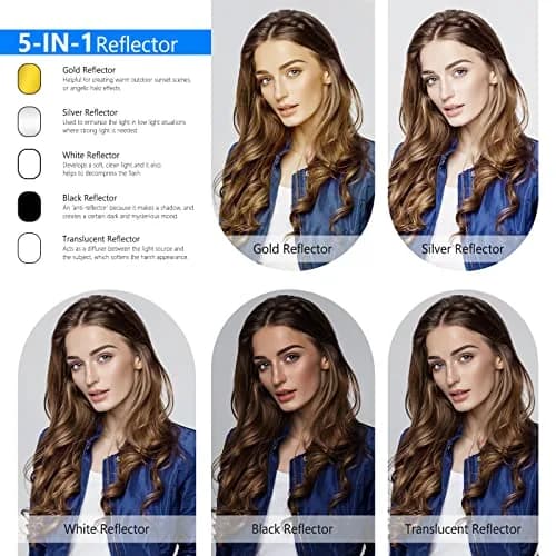 NEEWER 40"x60"/100x150cm Light Reflectors for Photography | Oval, Multi-Color Studio Reflector thumbnail 2