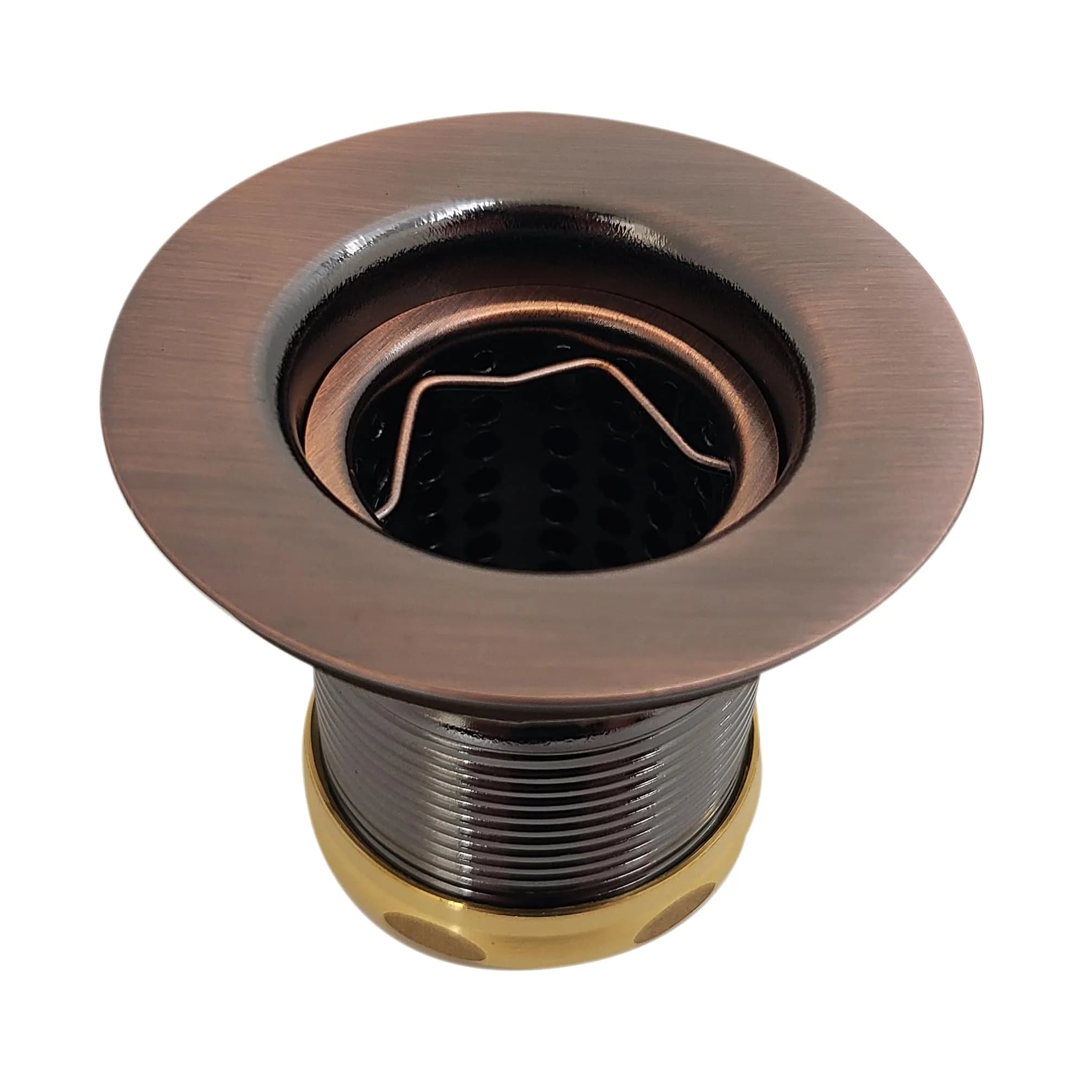 Westbrass Junior Bar and Laundry Sink Drain Assembly with Removable Strainer Basket, Satin Nickel | Fits 2-1/4 in. Sink Opening - view 5