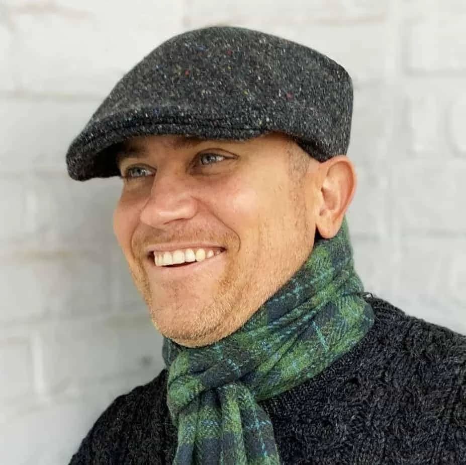 Hanna Hats Gray Hat | Irish Wool Touring Cap with Satin Lining (X-Large) thumbnail 3