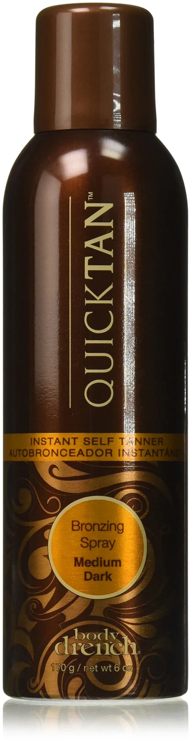 Body Drench Quick Tan Instant Self Tanning Spray Medium Dark 532ml (18 Fl Oz) | Natural Sun-Kissed Glow — 18 Fl Oz
