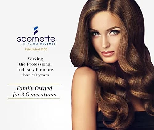 SPORNETTE Ion Fusion Paddle Hair Brush, Ionic Nylon Bristles - For Detangling, Straightening & Smoothing, Medium to Long Hair - All Hair Types For Men, Women and Children | Ionic Nylon Bristles thumbnail 8