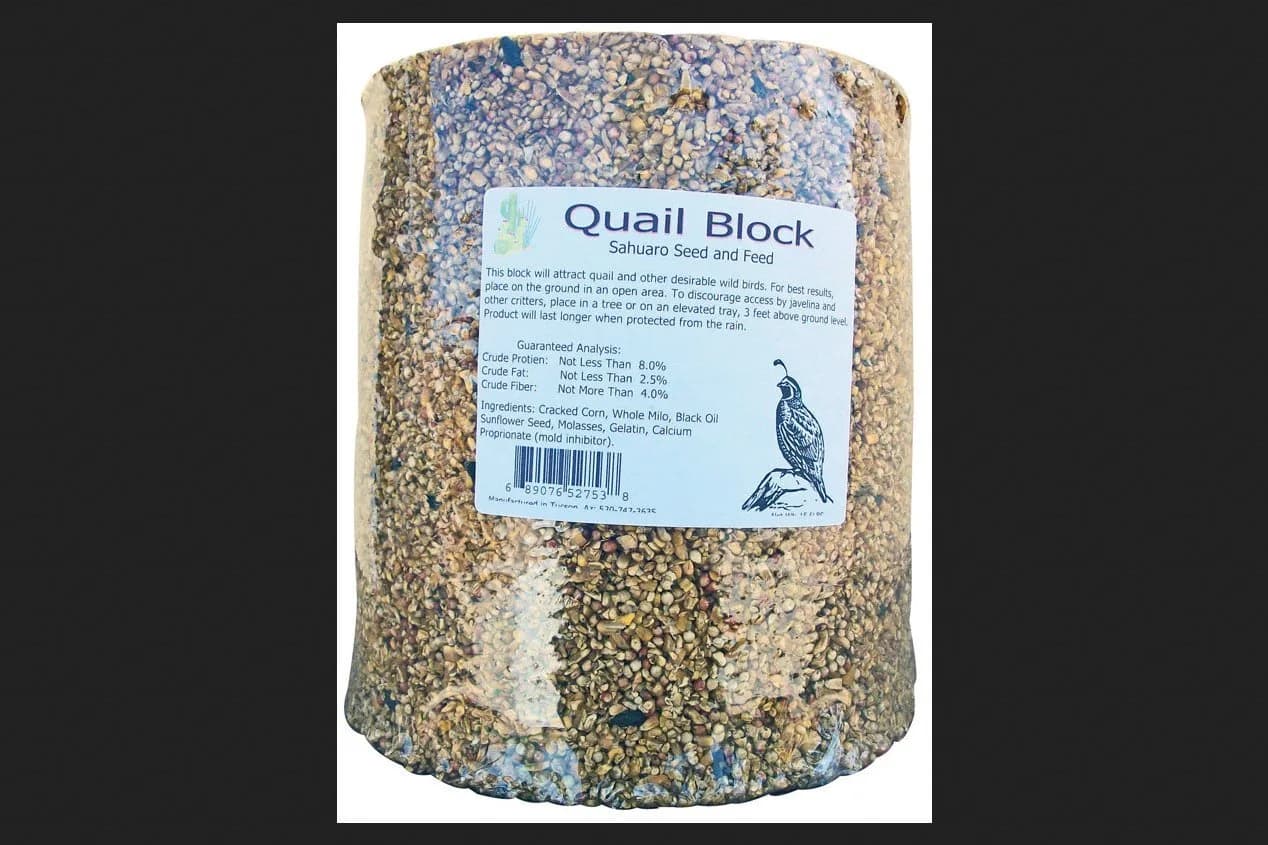 Arizona Grain Inc Combo Quail & WB Block | Assorted Bird Food for Backyard Birds — 336 Fl Oz