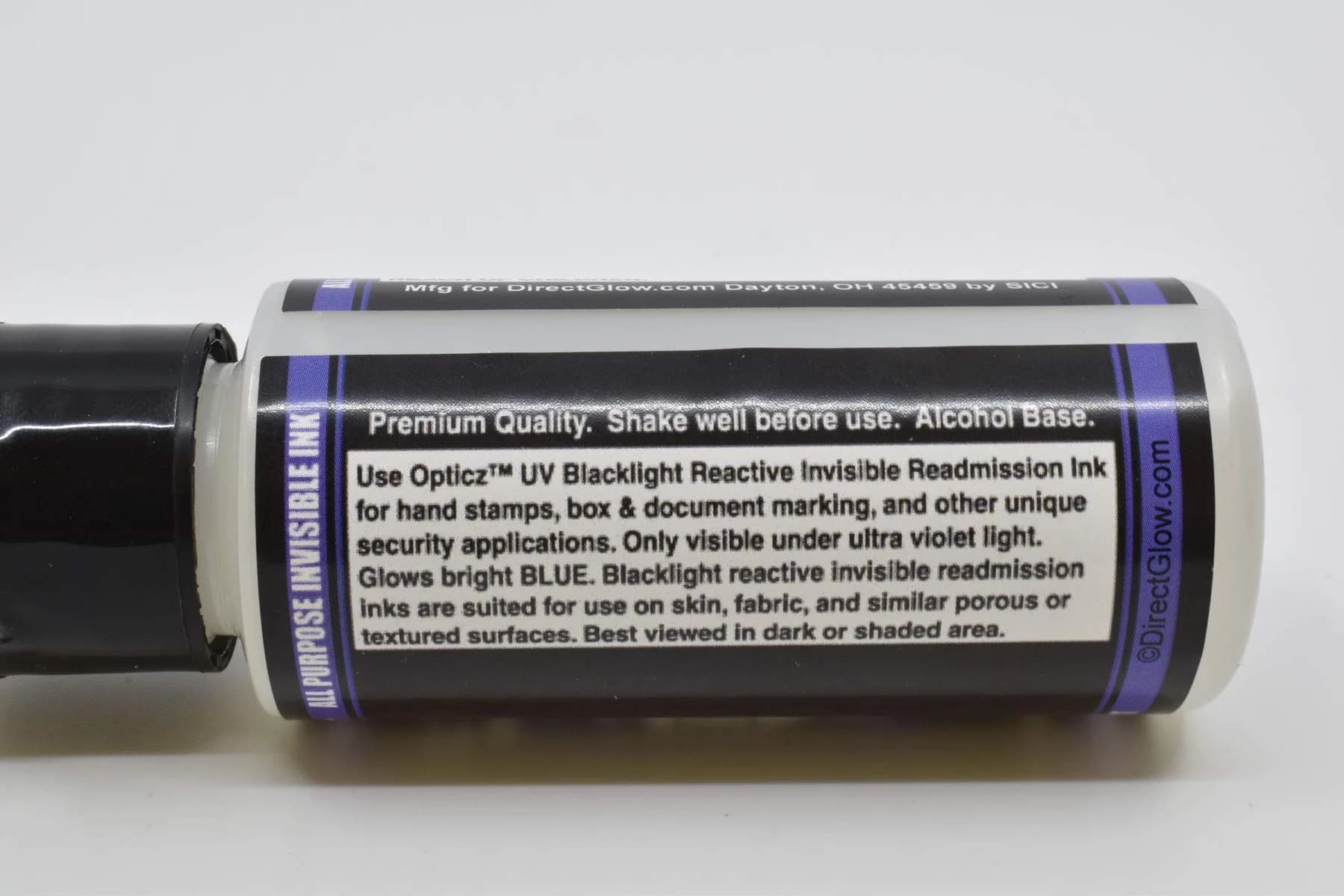 Opticz All Purpose Invisible Blue UV Blacklight Reactive Security Ink 473ml (16 fl oz) | Glows Bright Blue Under Blacklight - view 5