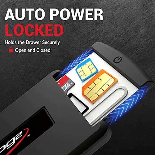 GPG2 SIM Card & Micro SD Organizer Case 3.2" x 2" | Secure Travel Storage (120 chars) thumbnail 4