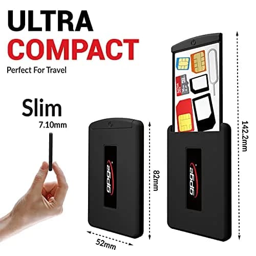 GPG2 SIM Card & Micro SD Organizer Case 3.2" x 2" | Secure Travel Storage (120 chars) thumbnail 5