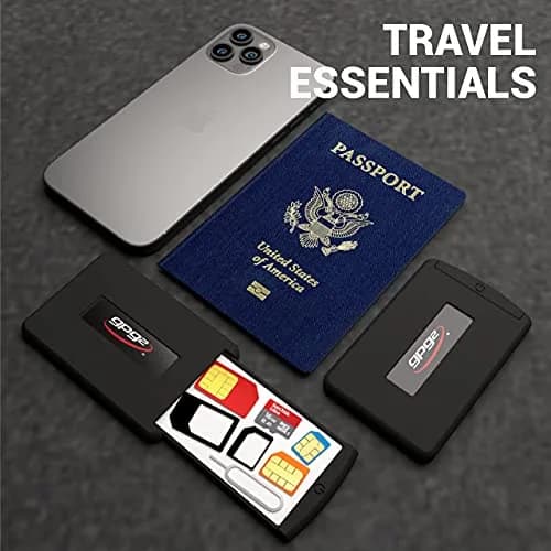 GPG2 SIM Card & Micro SD Organizer Case 3.2" x 2" | Secure Travel Storage (120 chars) thumbnail 3